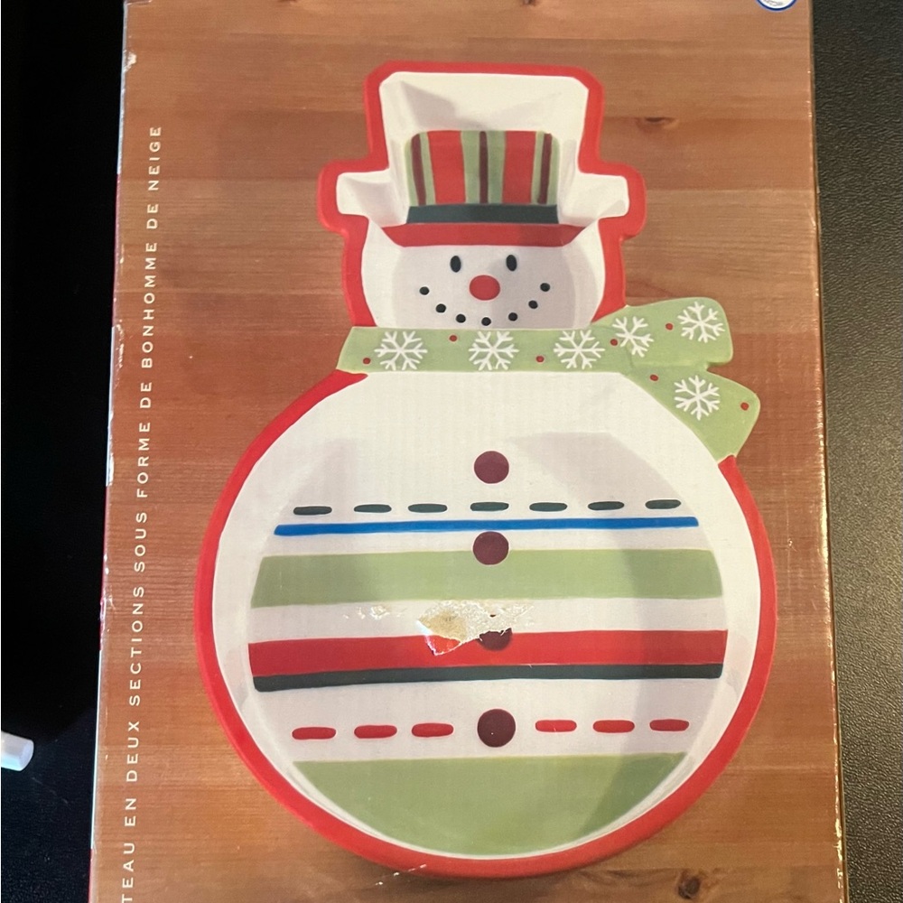 Festive Snowman Plate